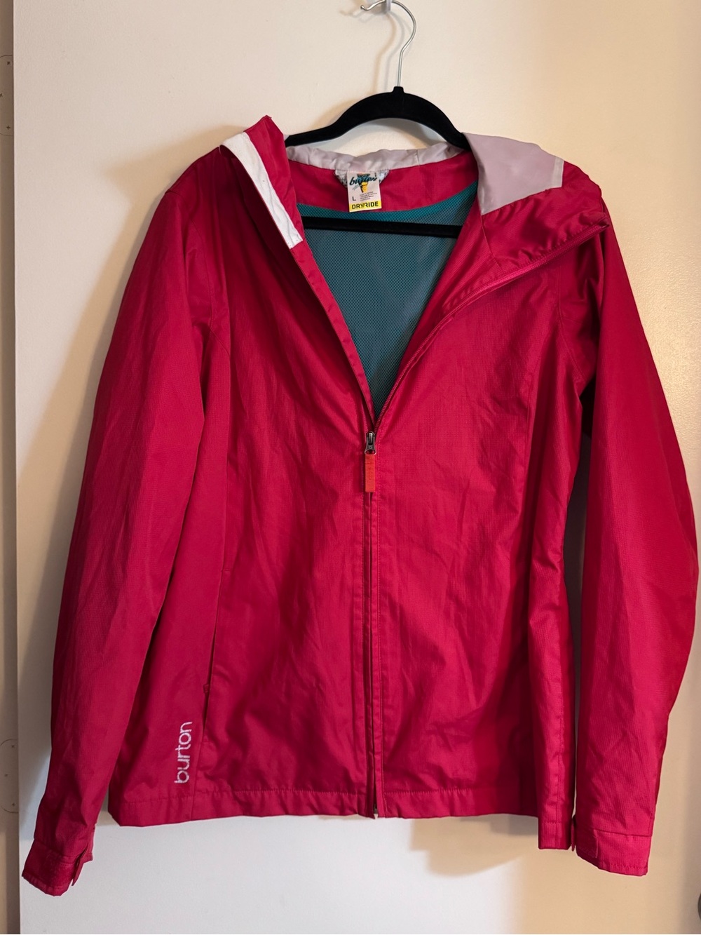 Burton Red DRYRIDE Cool Flavors Snowboarding Jacket with Hood, Large